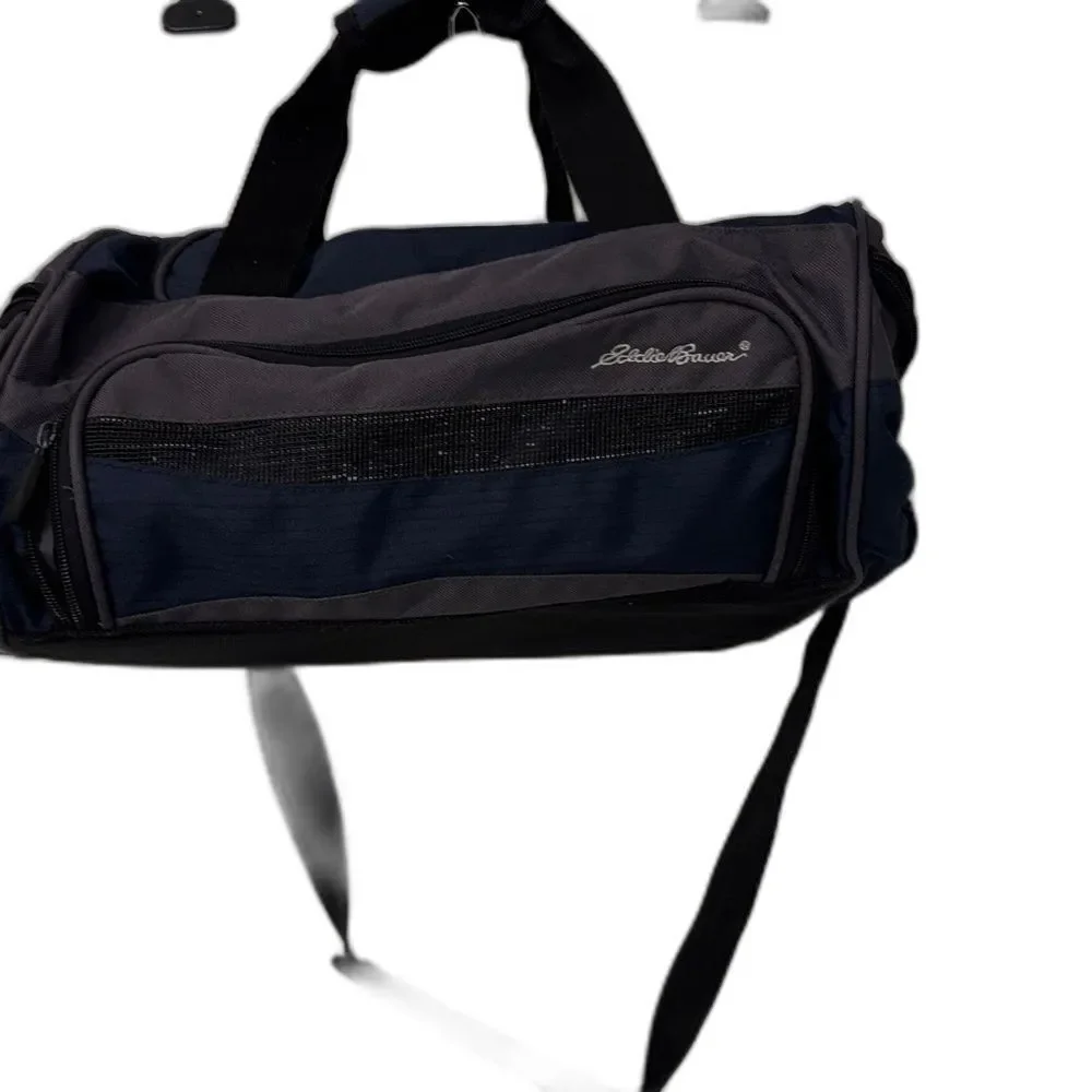 Eddie Bauer Men's Charcoal and Navy Duffel Bag